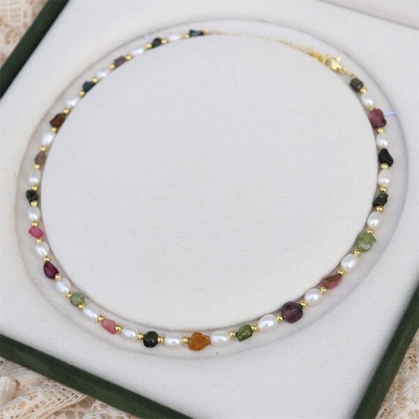 Freshwater Pearl Multi-Color Gemstone Necklace