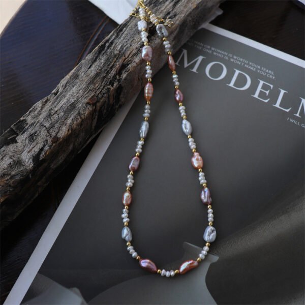 Multicolor Baroque Natural Freshwater Pearl Necklace