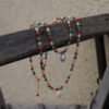 Faceted Crystal Freshwater Pearl Pendant Choker Necklace