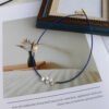 Petal Freshwater Pearl Natural Stone Clavicle Necklace