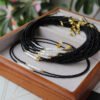 Natural Freshwater Baroque Pearl Black Crystal Clavicle Necklace