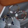 Baroque Pearl Natural Stone Pendant Bracelet