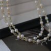 Natural Freshwater Pearl Crystal Necklace