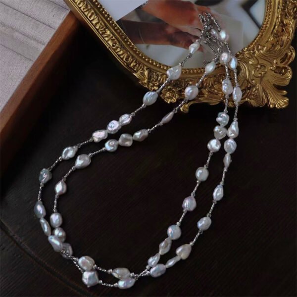 Natural Baroque Irregular Freshwater Pearl Necklace