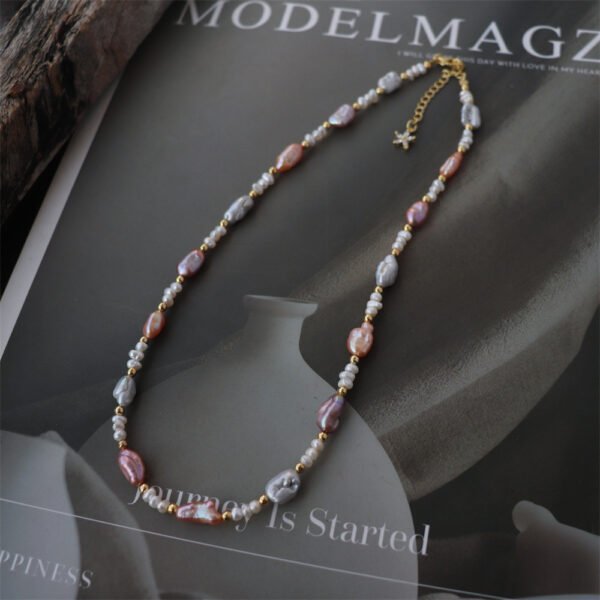 Multicolor Baroque Natural Freshwater Pearl Necklace