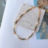 Natural Stone Baroque Freshwater Pearl Necklace