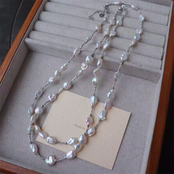 Natural Baroque Irregular Freshwater Pearl Necklace