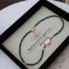 Baroque Pearl Natural Jade Necklace