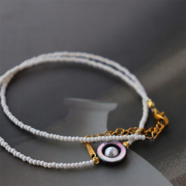 Natural Black Shell Freshwater Pearl Versatile Choker Necklace
