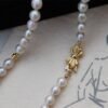 High Luster Freshwater Pearl Choker with Bow Clasp