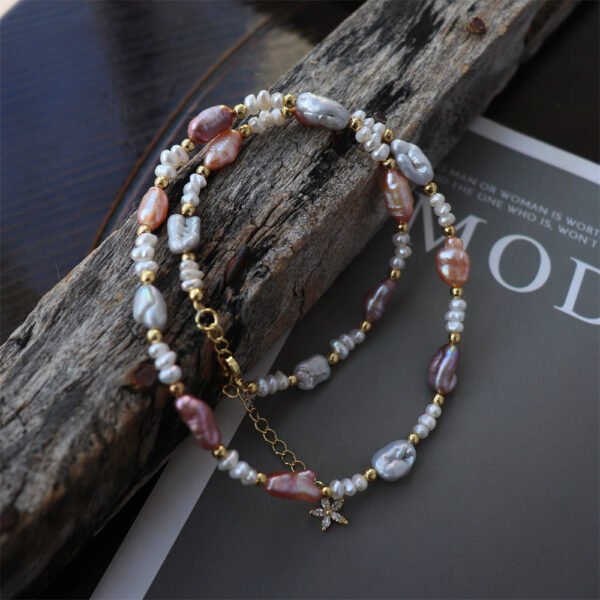 Multicolor Baroque Natural Freshwater Pearl Necklace