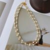 Natural Freshwater Pearl Crystal Necklace