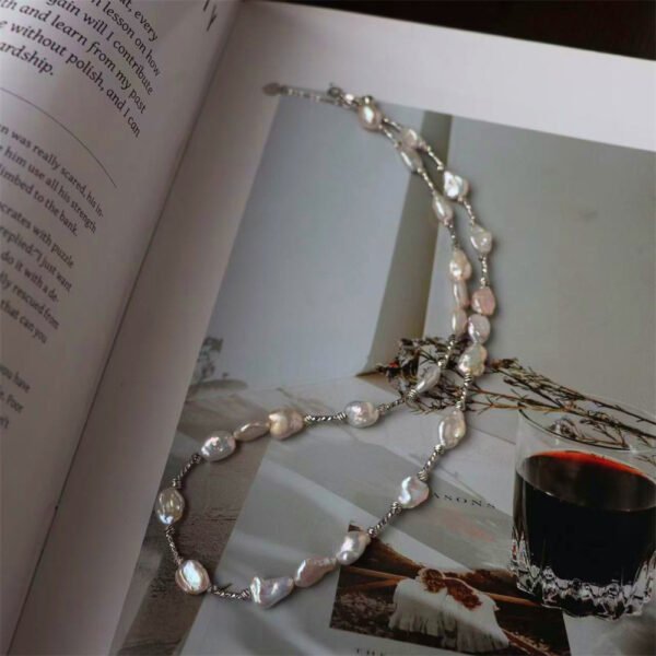 Natural Baroque Irregular Freshwater Pearl Necklace
