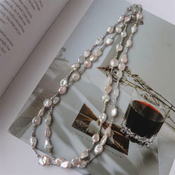 Natural Baroque Irregular Freshwater Pearl Necklace