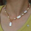 详情图片_01 Natural Freshwater Baroque Square Pearl Necklace