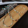 Turquoise Baroque Pearl Collar Necklace Bracelet Set
