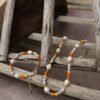 Multicolor Crystal Natural Pearl Necklace Bracelet Set