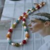 Freshwater Pearl Multicolor Natural Stone Beaded Necklace