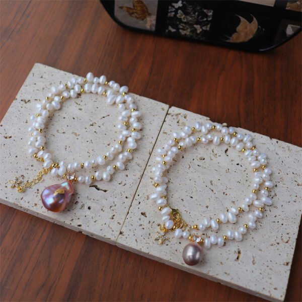Baroque Freshwater Pearl Pendant Choker Necklace