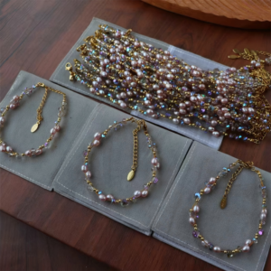 详情图片_03 Natural Freshwater Pearl Crystal Bracelet