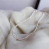 3mm High Luster Tiny Natural Freshwater Pearl Necklace
