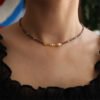 Purple Crystal Freshwater Pearl Necklace