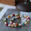Freshwater Pearl Multicolor Natural Stone Beaded Necklace