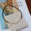 Black Crystal Natural Freshwater Pearl Necklace