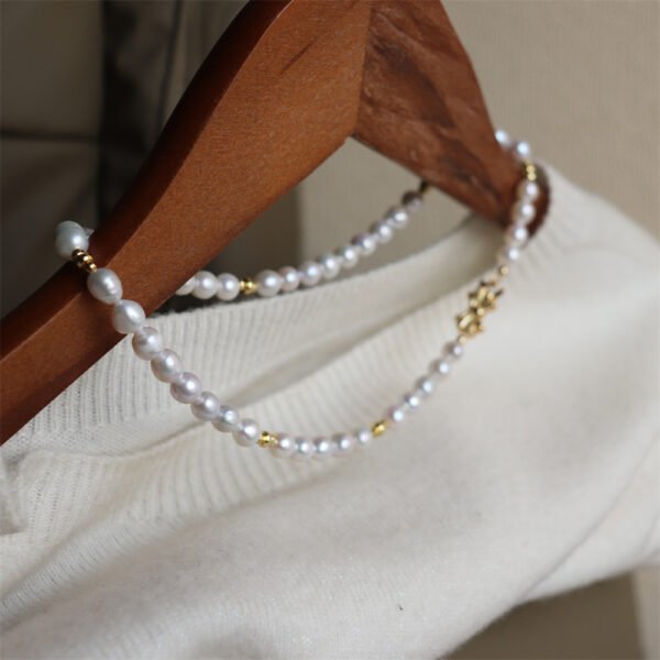 High Luster Freshwater Pearl Choker with Bow Clasp