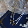 Natural Baroque Pearl with Gold-Plated Chain Necklace