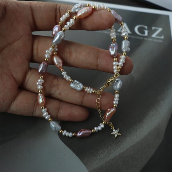 Multicolor Baroque Natural Freshwater Pearl Necklace