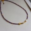 Purple Crystal Freshwater Pearl Necklace