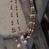Faceted Crystal Freshwater Pearl Pendant Choker Necklace
