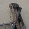 Faceted Crystal Freshwater Pearl Pendant Choker Necklace