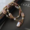 详情图片_08 Natural Freshwater Baroque Square Pearl Necklace