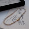High Luster Freshwater Pearl Choker with Bow Clasp