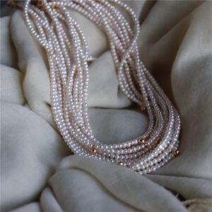 详情图片_09 3mm High Luster Tiny Natural Freshwater Pearl Necklace