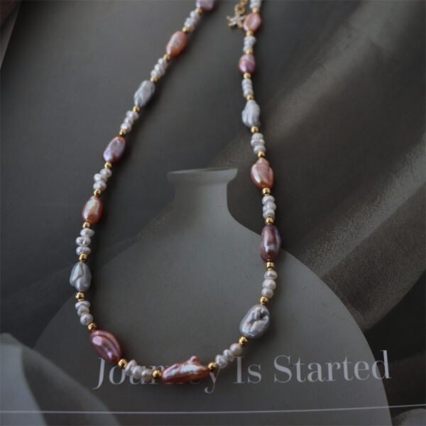 Multicolor Baroque Natural Freshwater Pearl Necklace