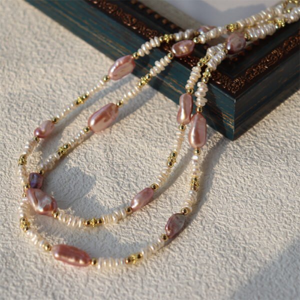 详情图片_09 Lavender Freshwater Baroque Pearl Choker Necklace