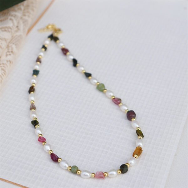 Freshwater Pearl Multi-Color Gemstone Necklace