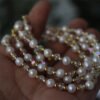 Natural Freshwater Pearl Crystal Necklace
