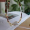 Crystal Natural Stone Baroque Freshwater Pearl Necklace