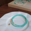 Natural Turquoise Freshwater Pearl Necklace