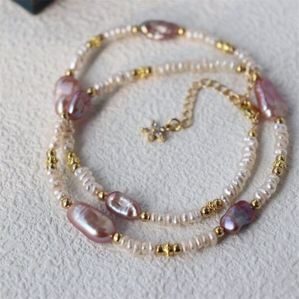 详情图片_13 Lavender Freshwater Baroque Pearl Choker Necklace