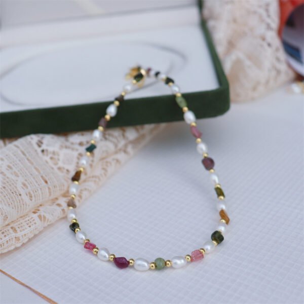 Freshwater Pearl Multi-Color Gemstone Necklace