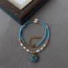 Natural Freshwater Pearl Gemstone Pendant Necklace