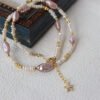 详情图片_15 Lavender Freshwater Baroque Pearl Choker Necklace