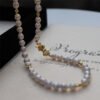 High Luster Freshwater Pearl Choker with Bow Clasp