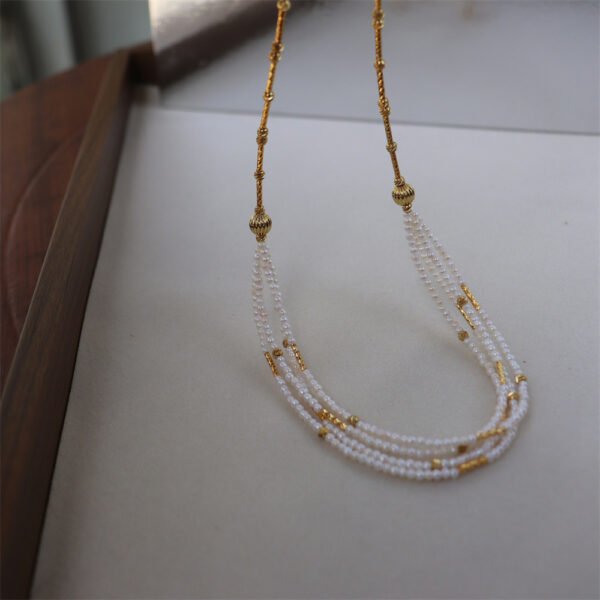 详情图片_17 Multi-strand Natural Freshwater Pearl Choker Necklace