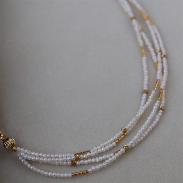 详情图片_18 Multi-strand Natural Freshwater Pearl Choker Necklace